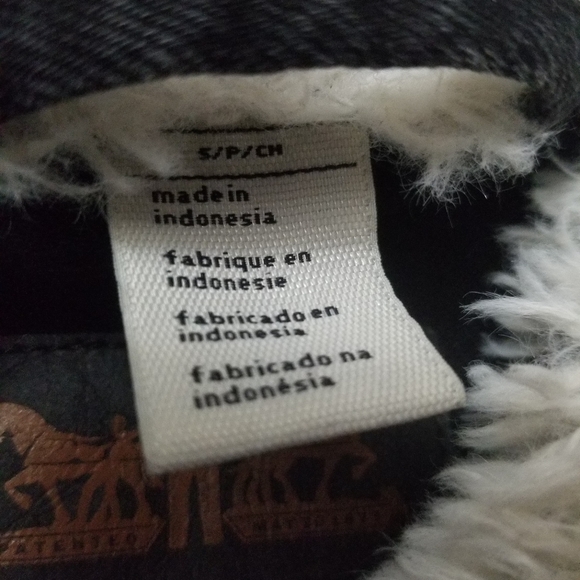 Levi's jean / denim sherpa jacket ꔫ - Picture 7 of 8